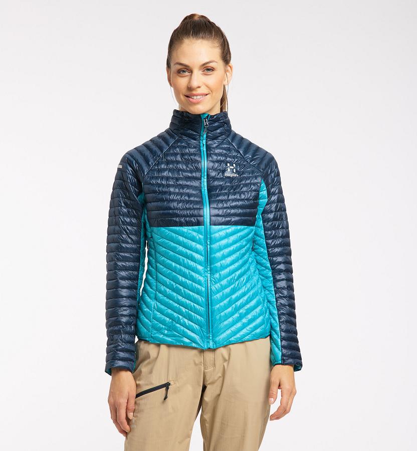 Haglöfs Womens L.I.M Mimic Down Jacket Dark Blue New Zealand 38751LJDH